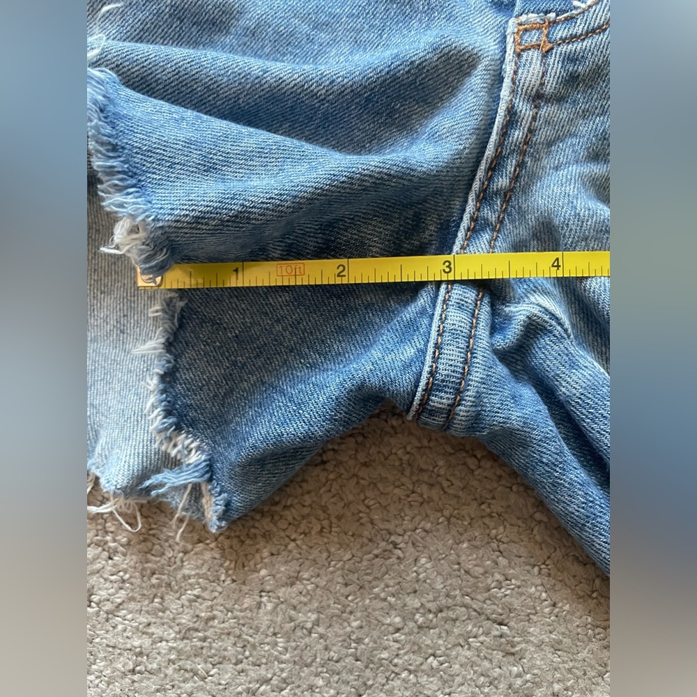 Revice Denim Button Fly High Rise Shorts - Picture 5 of 11